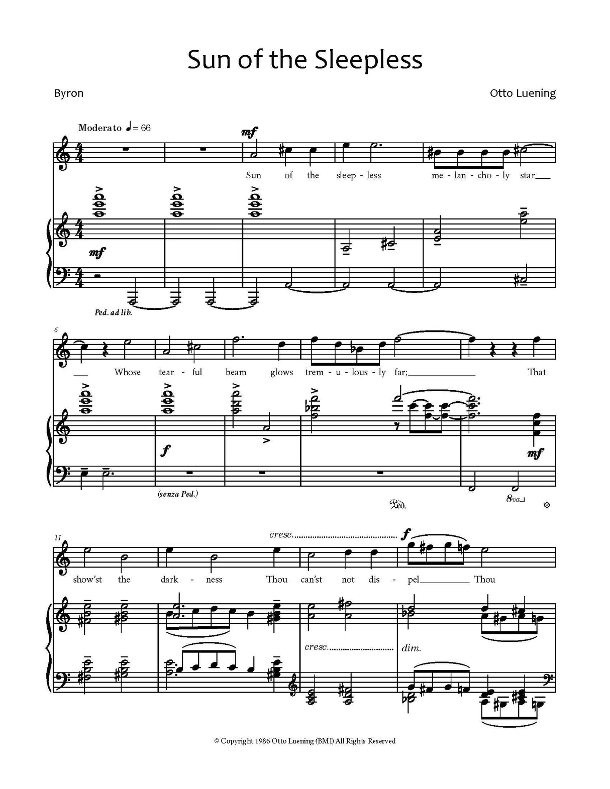 Luening: Sun of the Sleepless