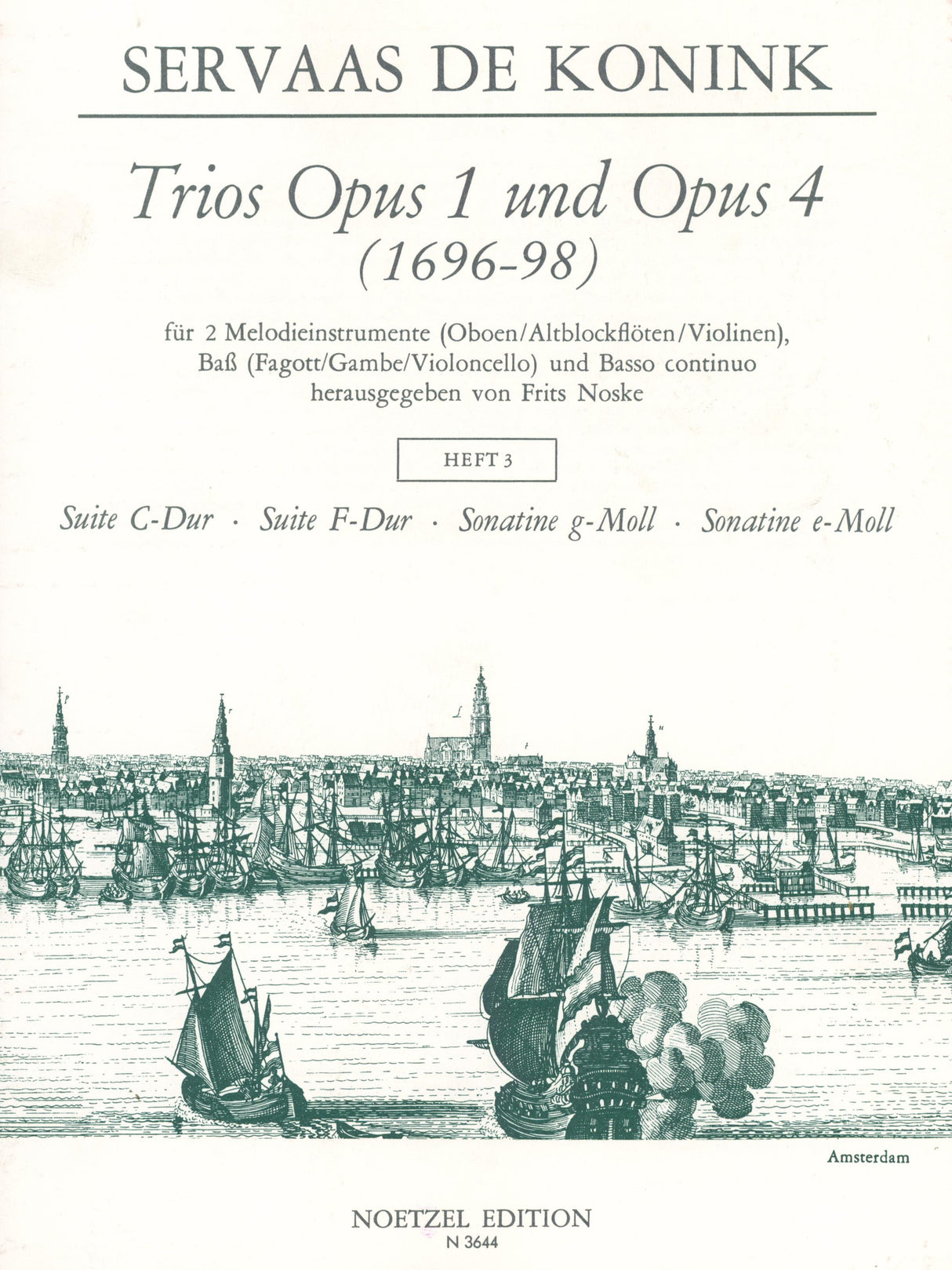 Koninck: Trios - Volume 3 (from Opp. 1 & 4)