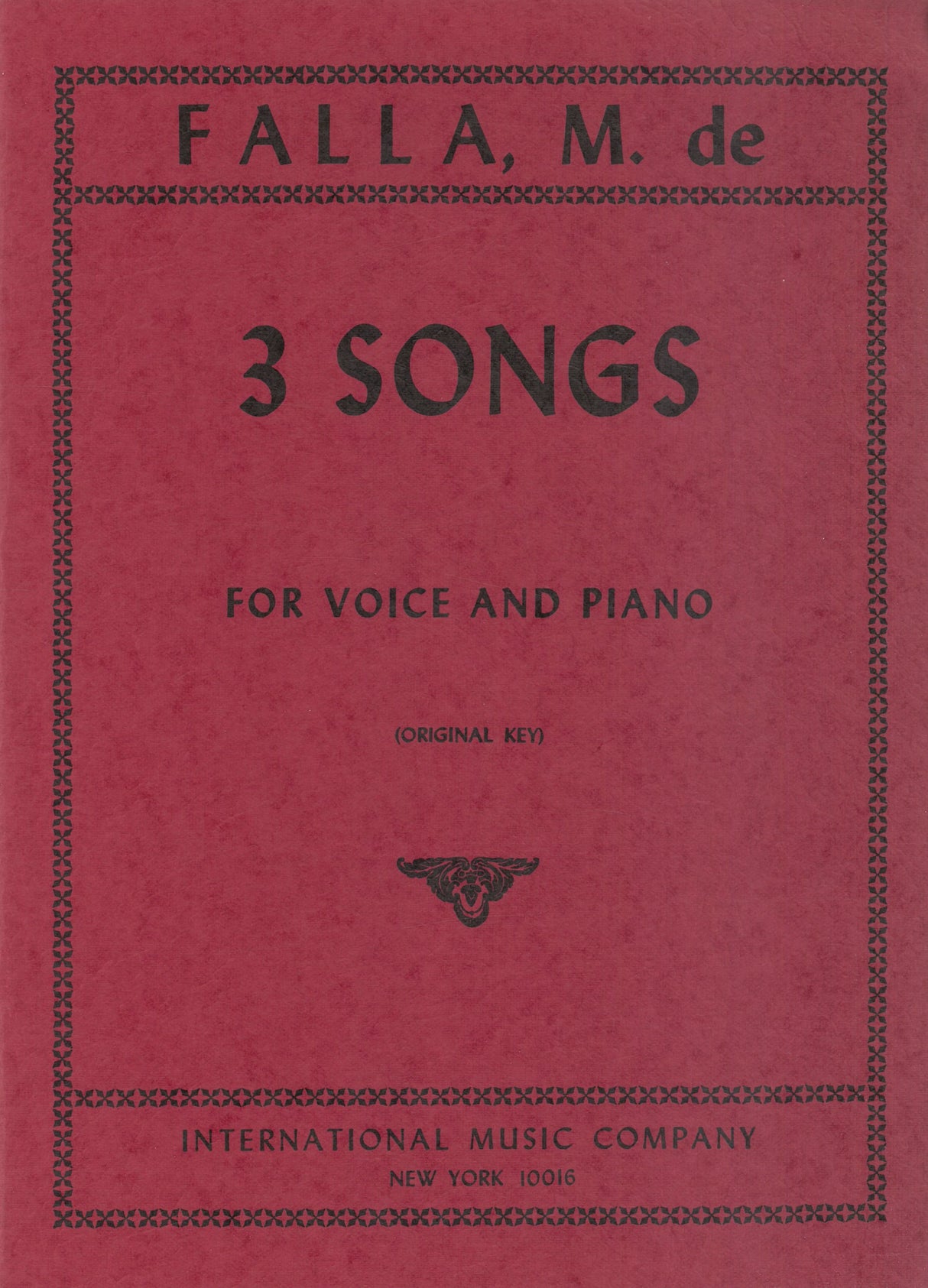 Falla: Trois mélodies