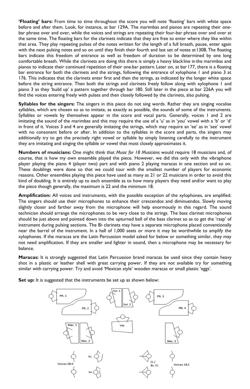Reich: Music for 18 Musicians