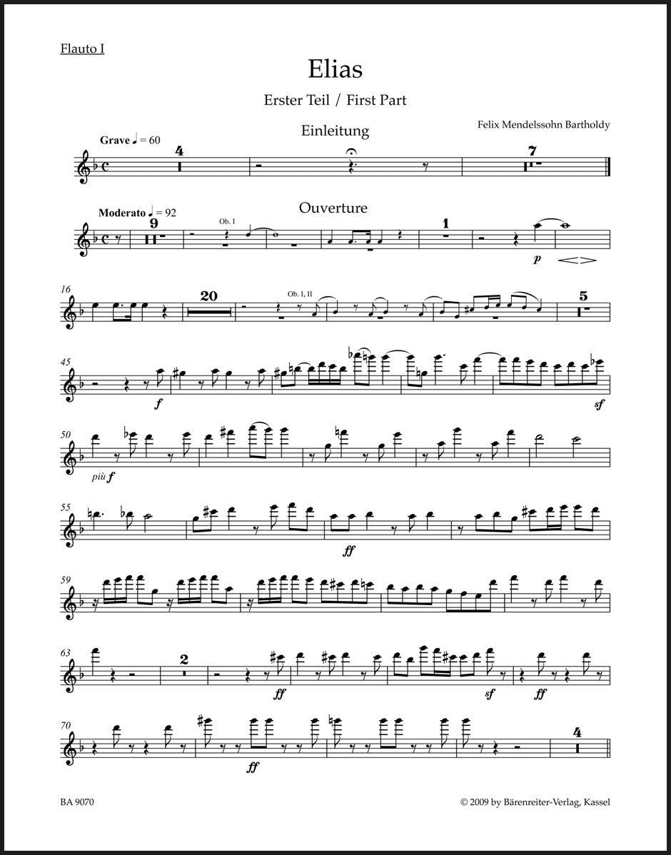 Mendelssohn: Elijah, MWV A 25, Op. 70