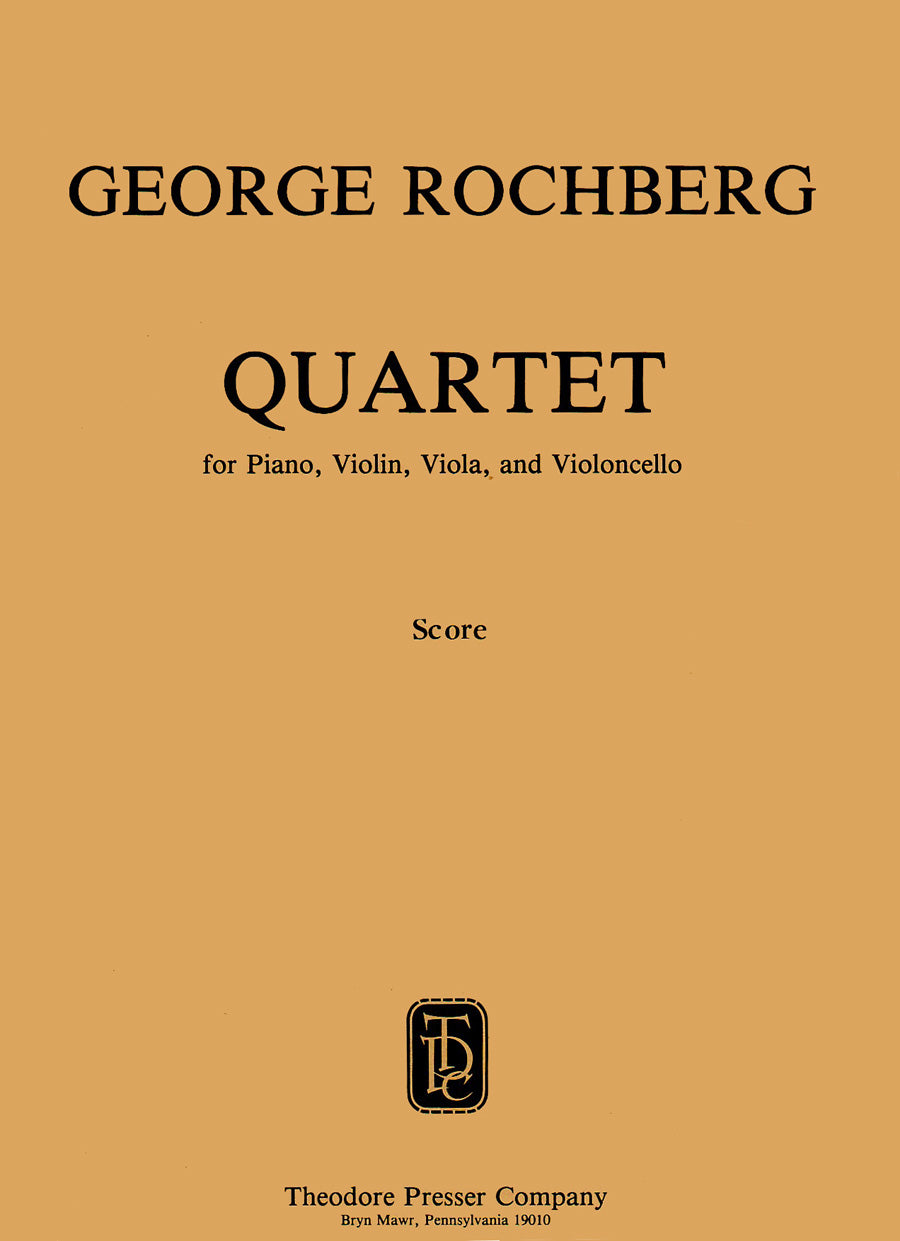 Rochberg: Piano Quartet