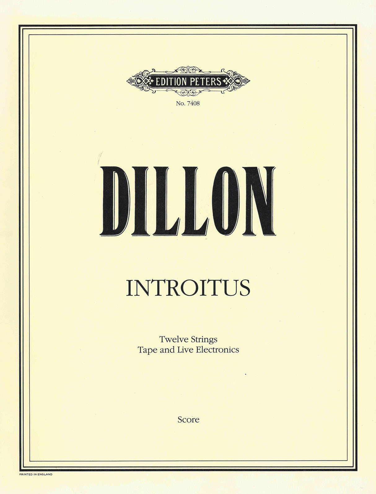 Dillon: Introitus