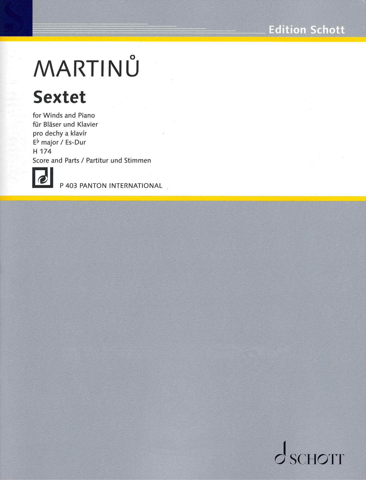 Martinů: Sextet , H 174