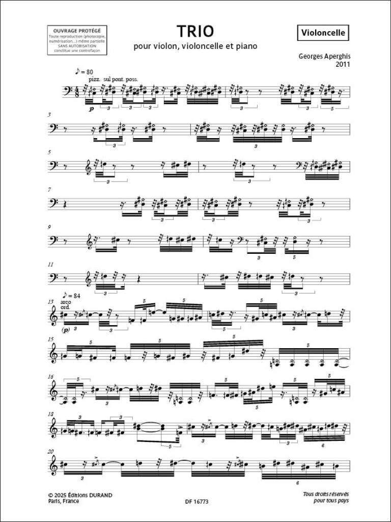 Aperghis: Piano Trio