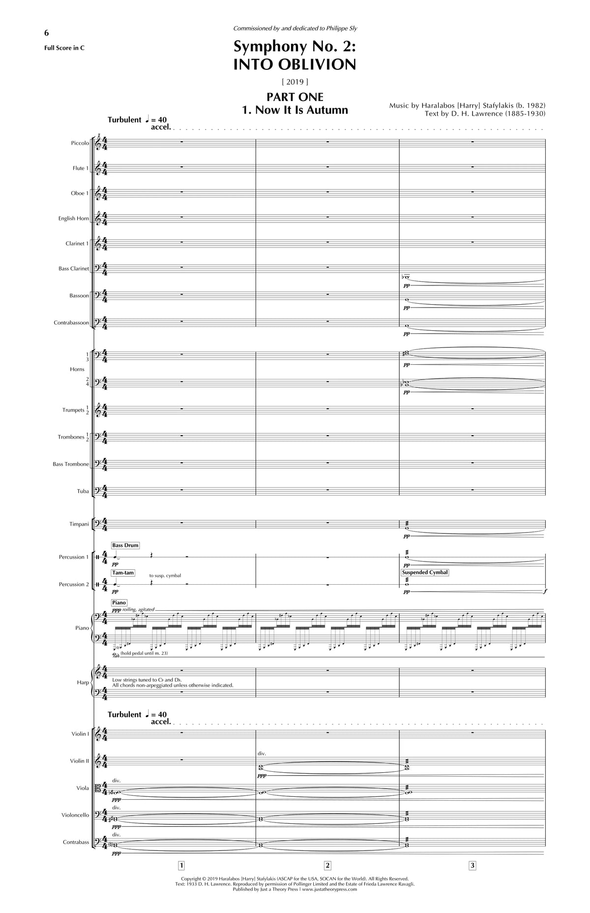 Stafylakis: Symphony No. 2 ("Into Oblivion")