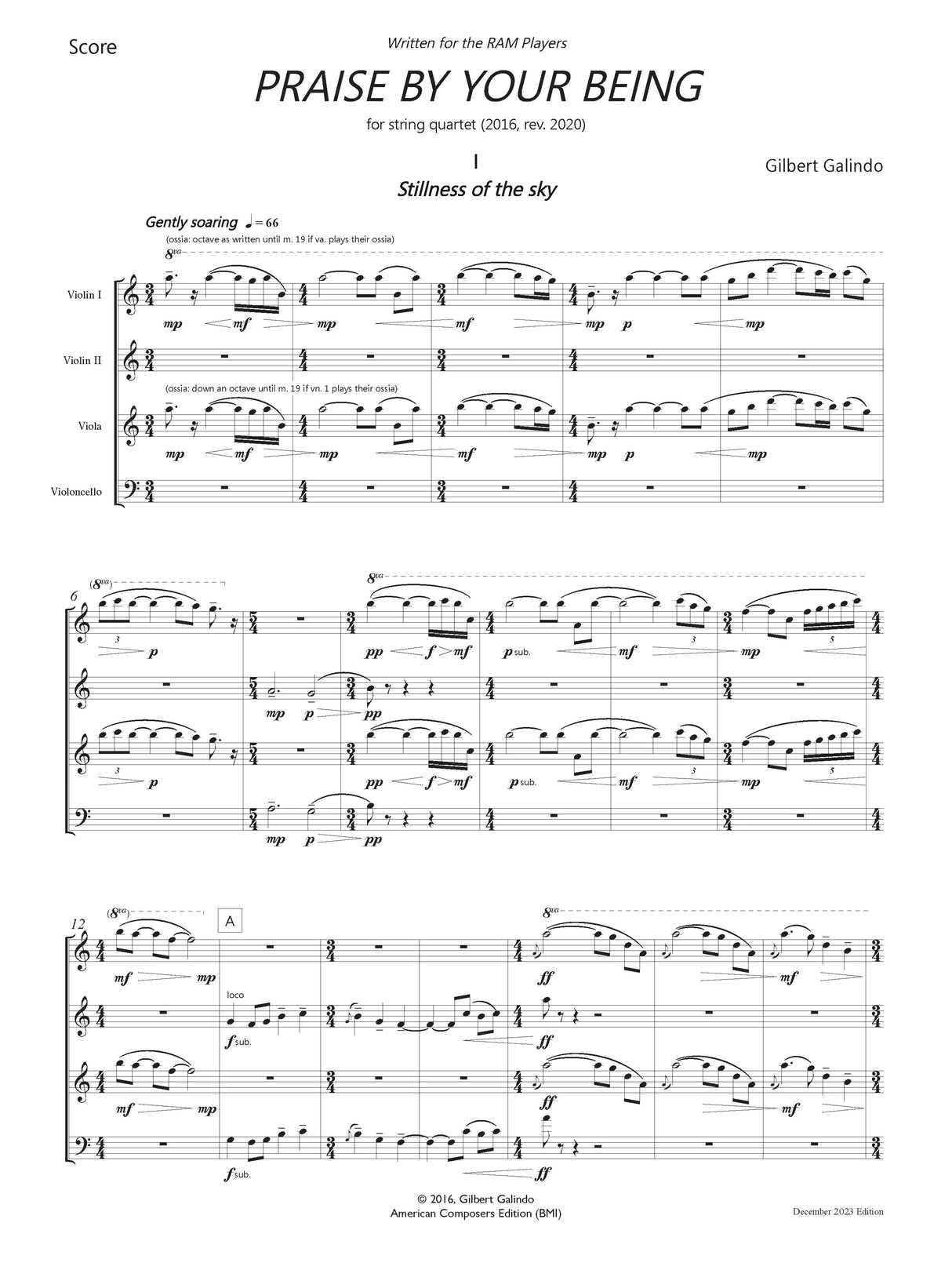 Galindo: Praise by Your Being