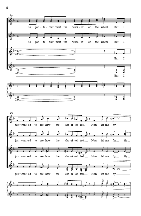 Now Let Me Fly (arr. for SSAA choir)