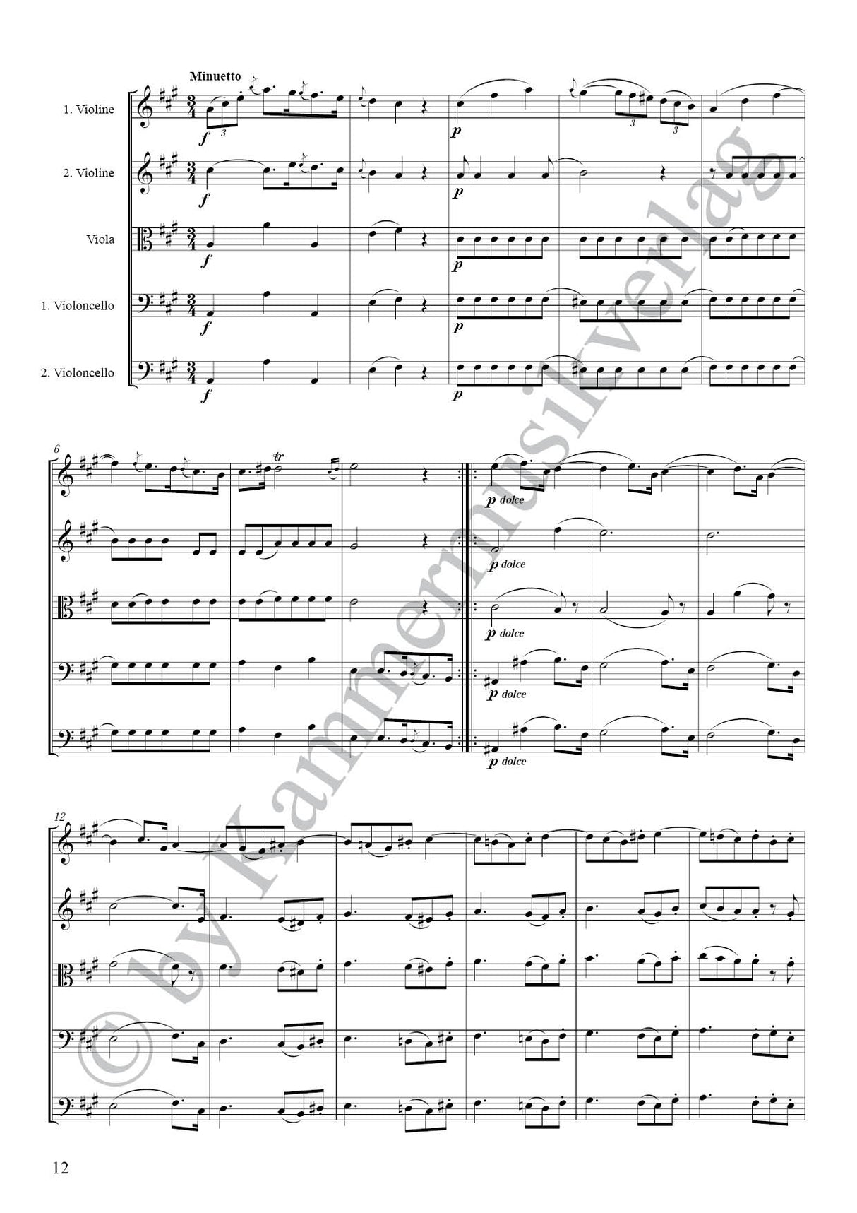 Boccherini: String Quintet in A Major, G 316, Op. 29, No. 4