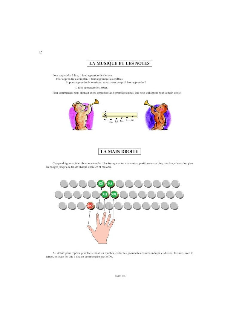 Maugain: Méthode d'accordéon - Volume 1 (Débutants)