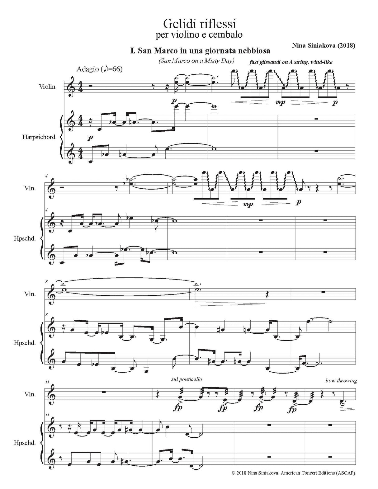 Siniakova: Gelidi riflessi