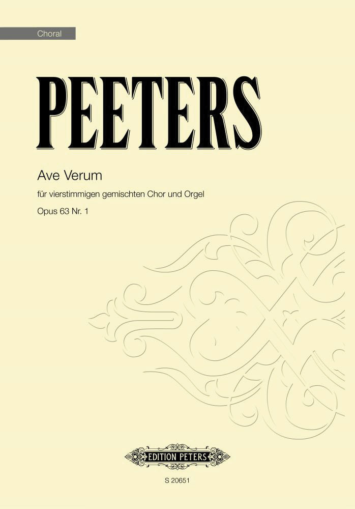 Peeters: Ave Verum, Op. 63, No. 1