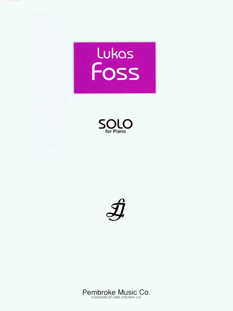 L. Foss: Solo for Piano