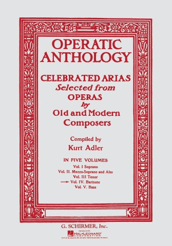 Operatic Anthology – Volume 4 (Baritone)
