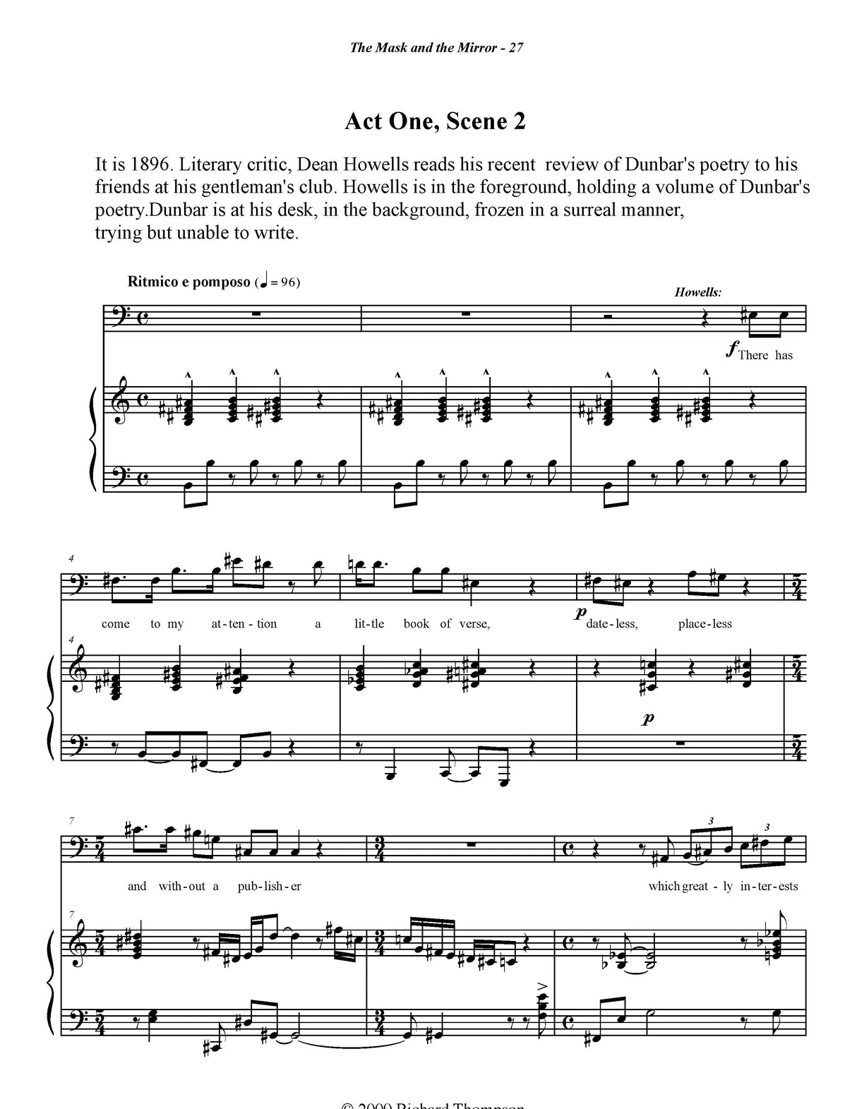 Thompson: The Mask in the Mirror