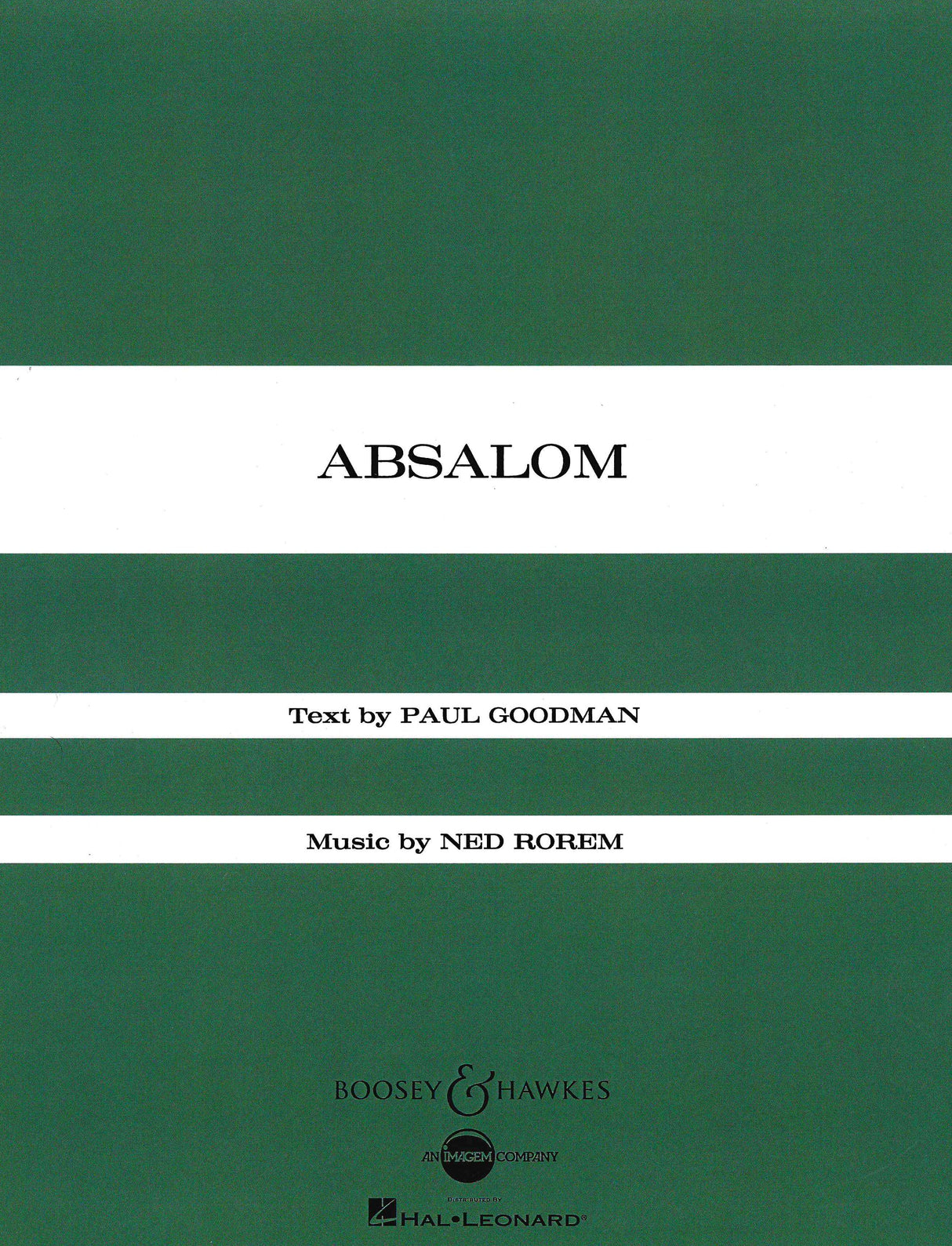 Rorem: Absalom