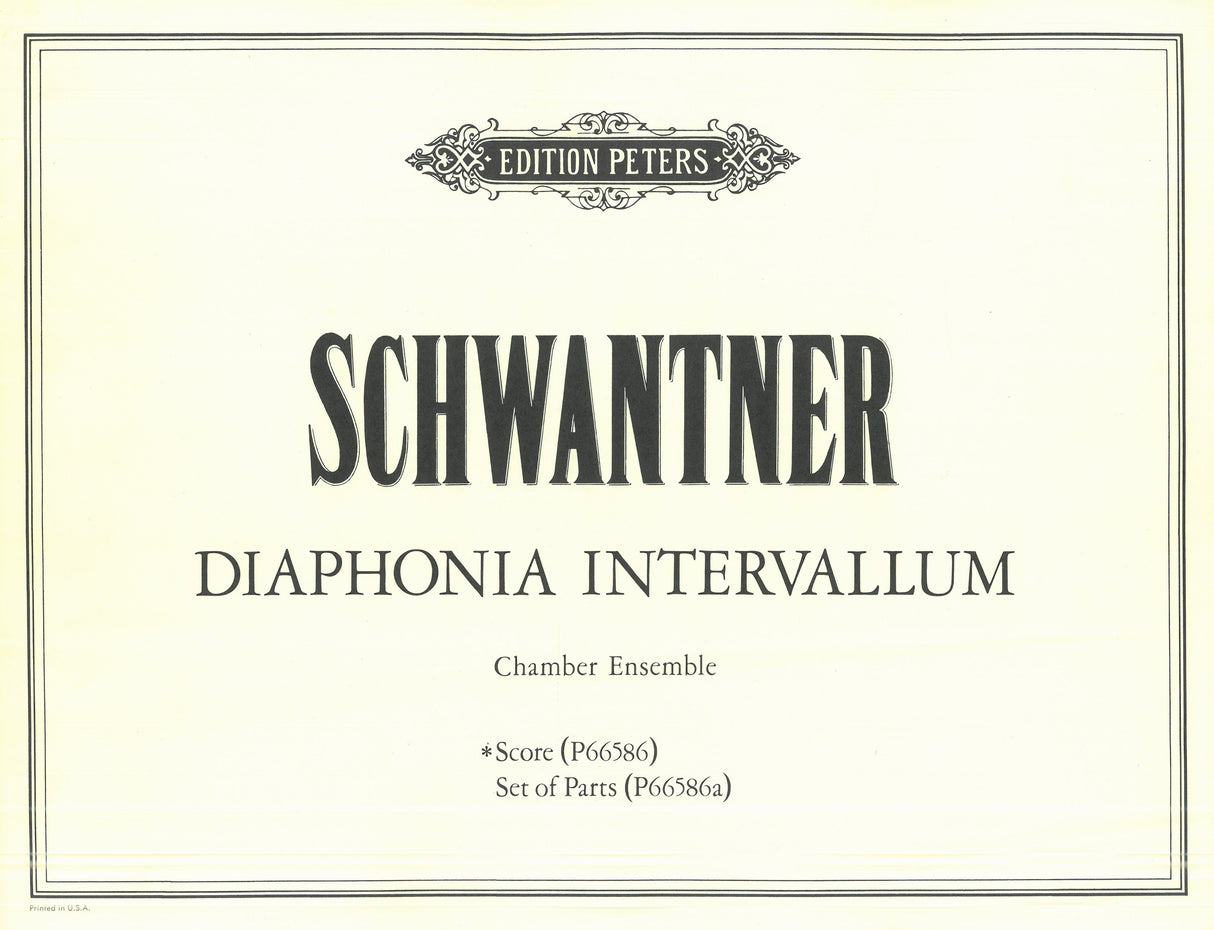 Schwantner: Diaphonia Intervallum
