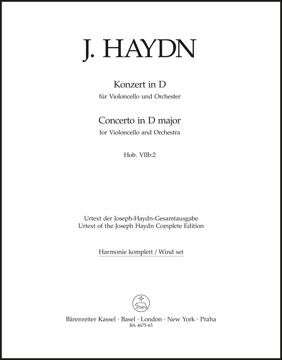 Haydn: Cello Concerto in D Major, Hob. VIIb:2