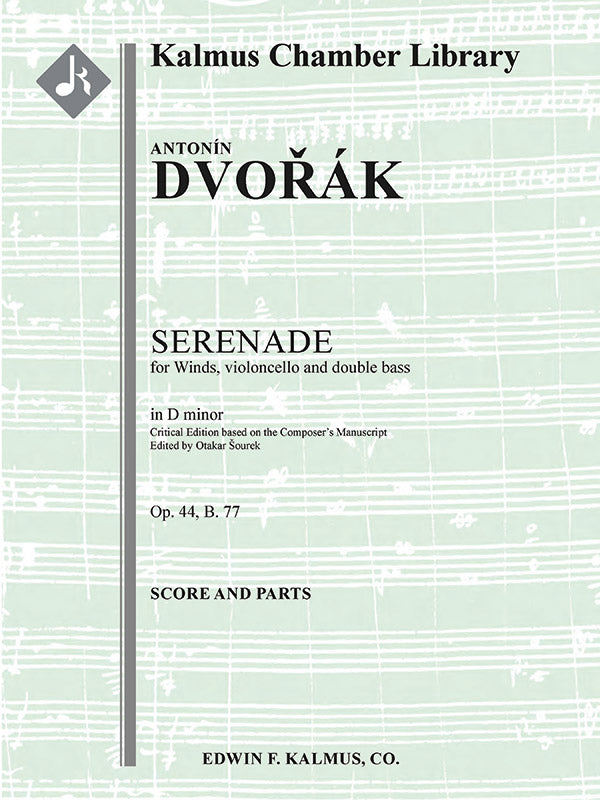 Dvořák: Serenade for Wind Instruments, Cello, and Double Bass, Op. 44, B. 77
