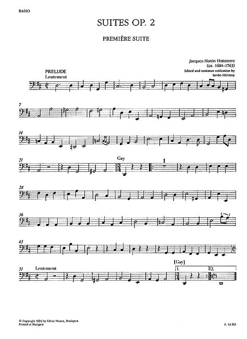 Hotteterre: Suites, Op. 2