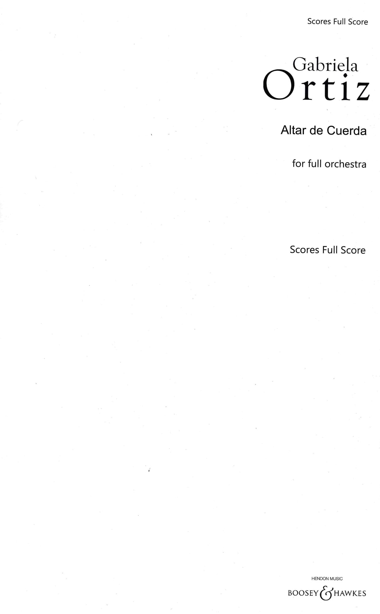 G. Ortiz: Altar de Cuerda
