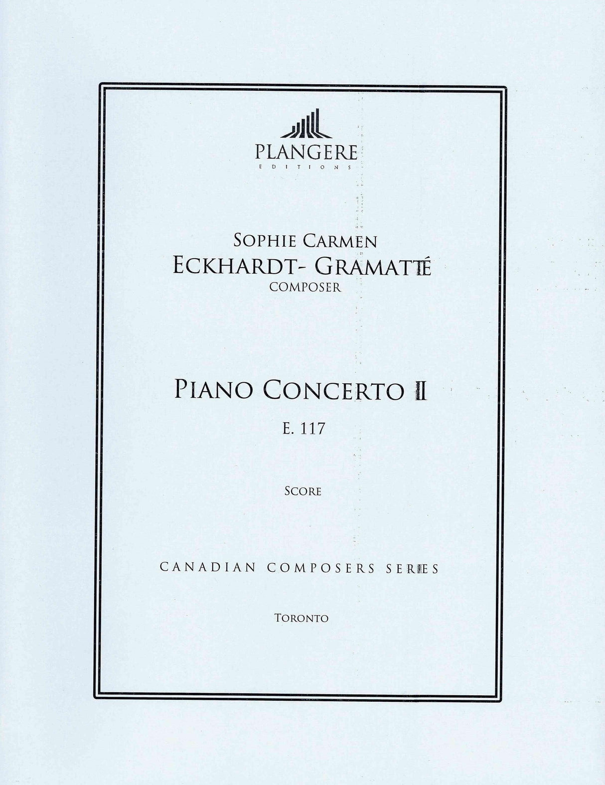 Eckhardt- Gramatté: Piano Concerto No. 2, E. 117
