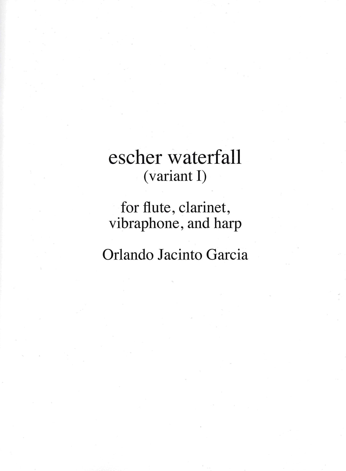 García: Escher Waterfall (Variant I)