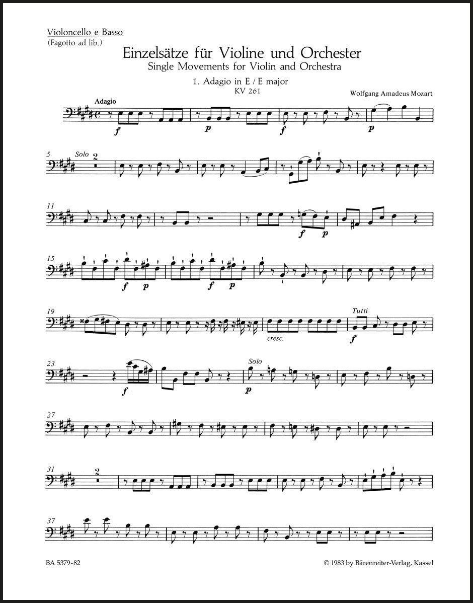 Mozart: Pieces for Violin and Orchestra, K. 261, 269 & 373