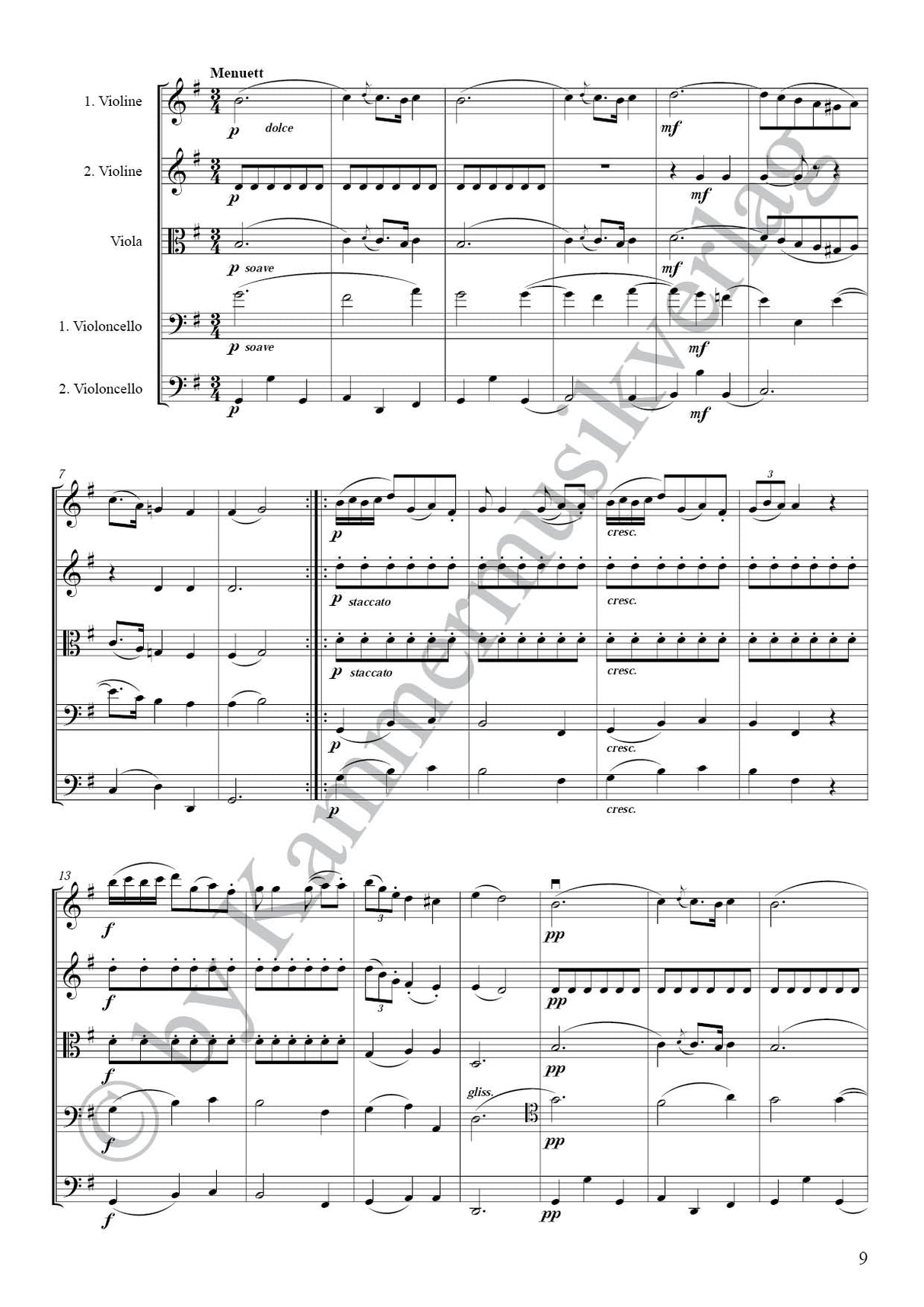 Boccherini: String Quintet in C Major, G 378