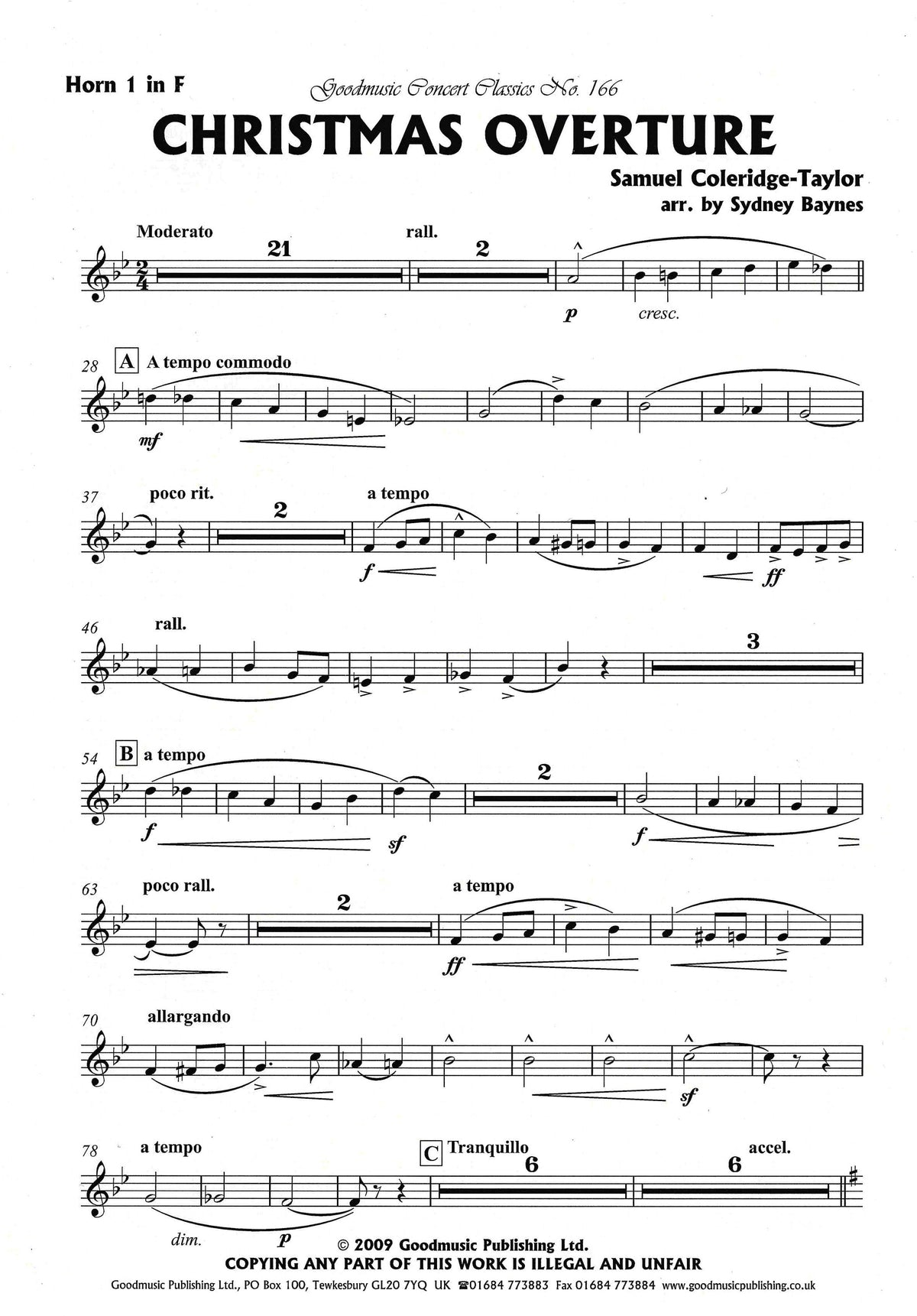Coleridge-Taylor: Christmas Overture (arr. for orchestra)