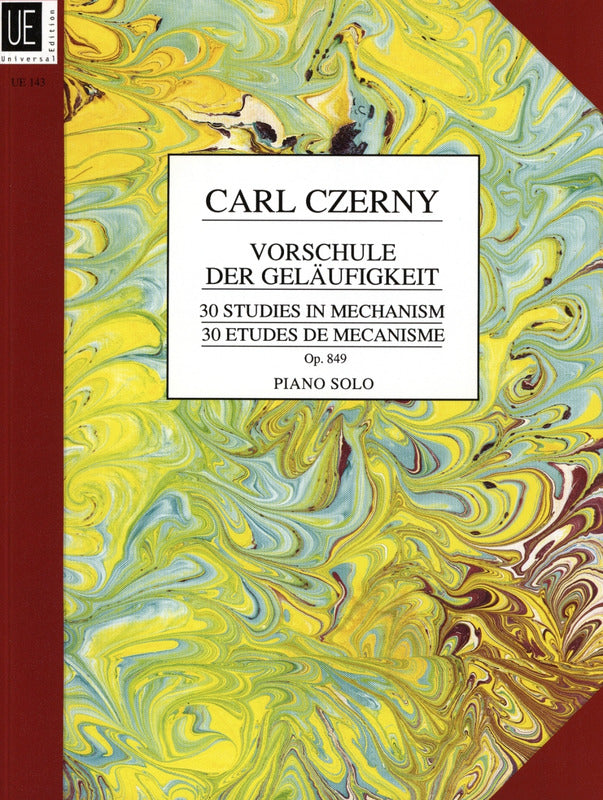 Czerny: 30 études (Studies of Mechanism), Op. 849