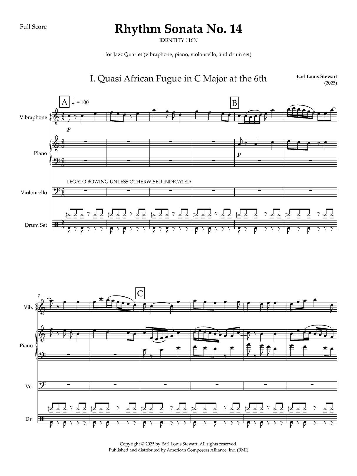 Stewart: Rhythm Sonata No. 14