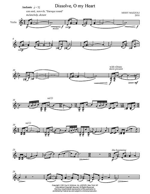Mazzoli: Dissolve, O My Heart