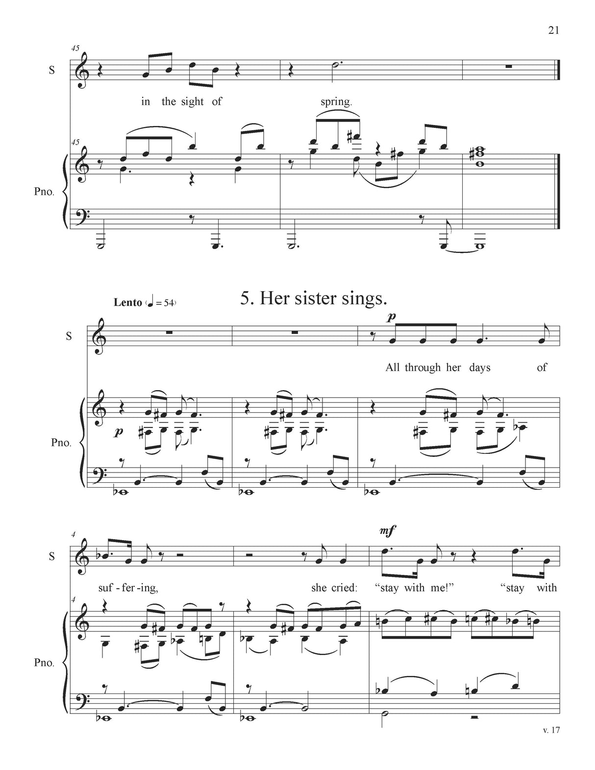 Flaherty: Song of one who loves