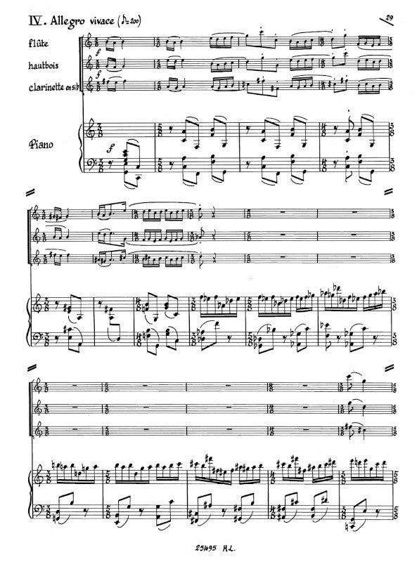 Damase: Quartet for Flute, Oboe, Clarinet & Piano