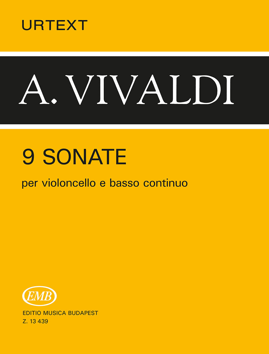 Vivaldi: 9 Cello Sonatas, RV 39-47