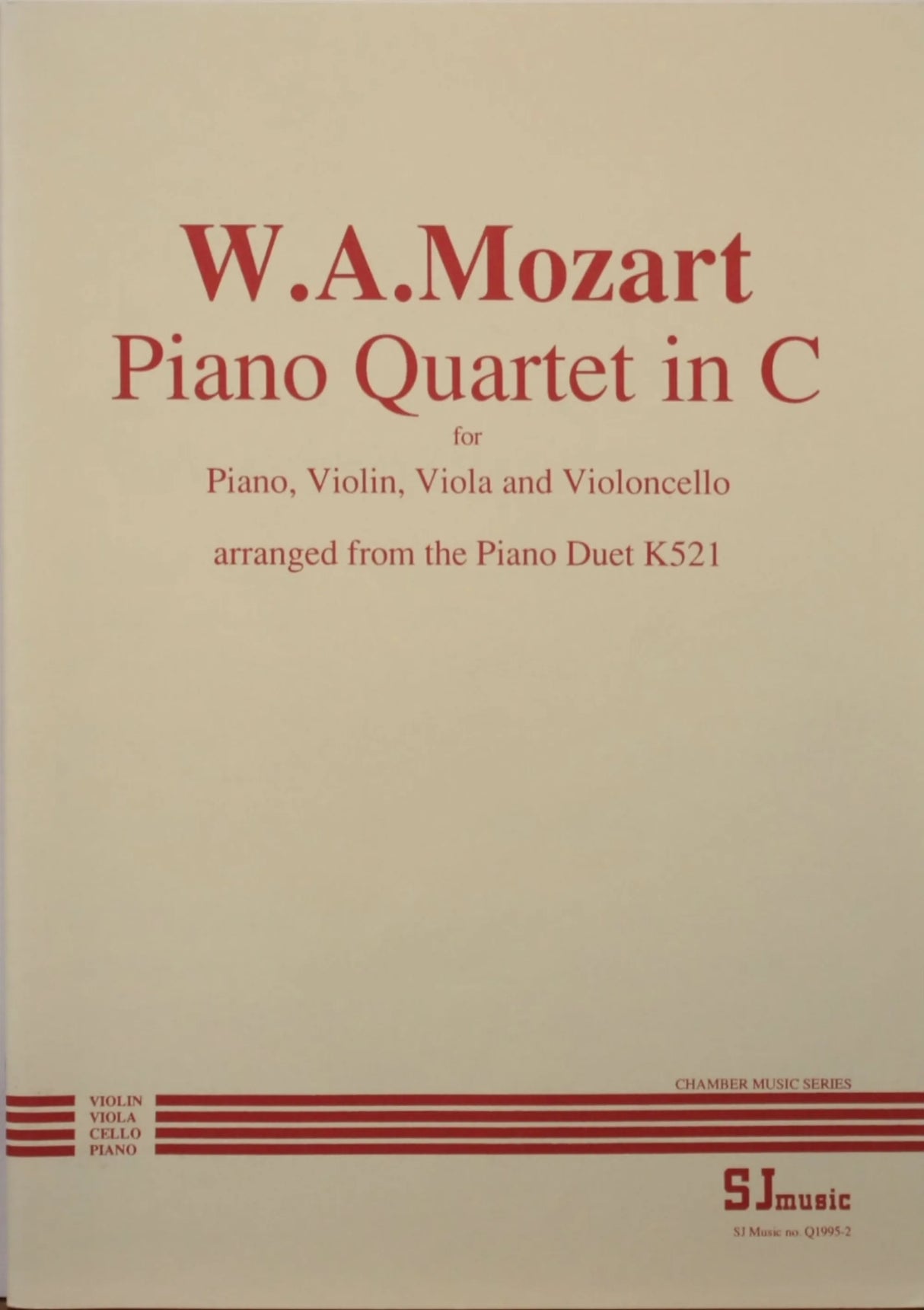 Mozart: Piano Quartet (arr. from the Piano Sonata, K. 521)