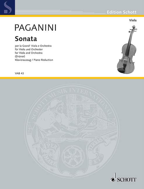 Paganini: Sonata for Viola and Orchestra
