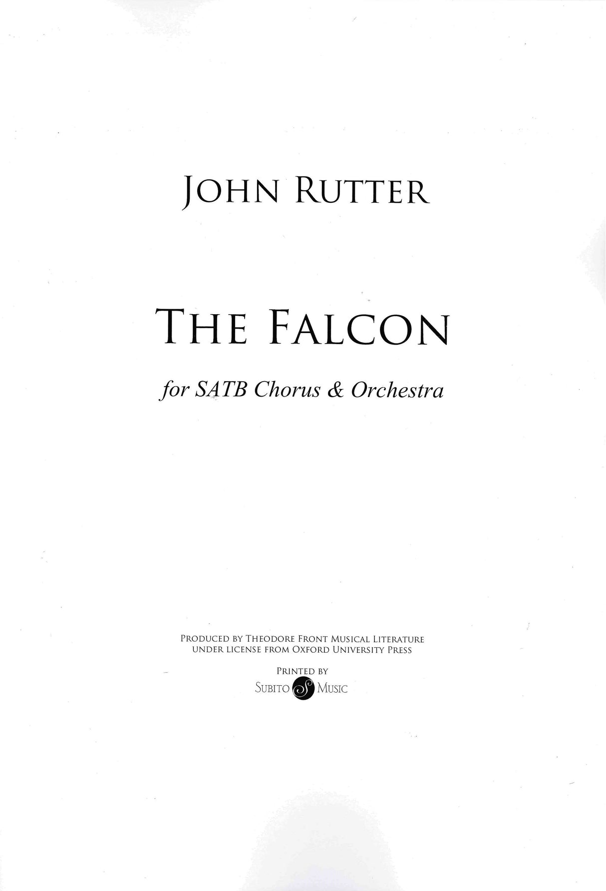 Rutter: The Falcon