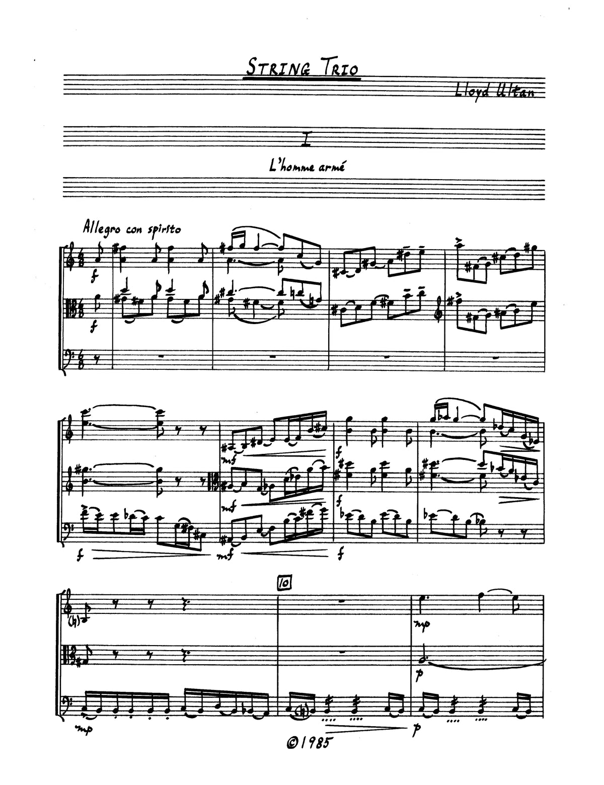 Ultan: String Trio