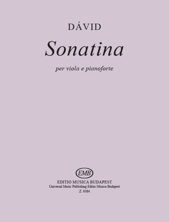 Dávid: Sonatina for Viola & Piano
