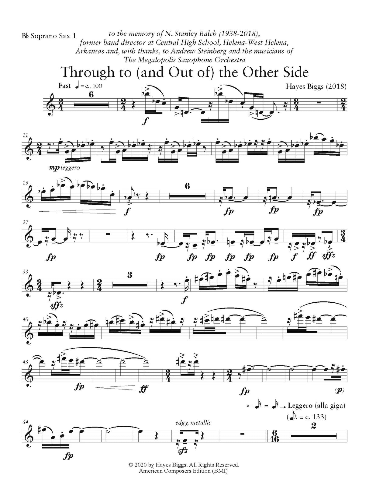 H. Biggs: Through to (and Out of) the Other Side