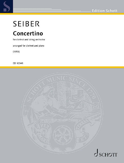 Seiber: Concertino for Clarinet and Strings