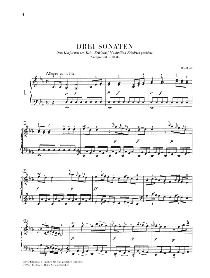 Beethoven: 3 Piano Sonatas, WoO 47