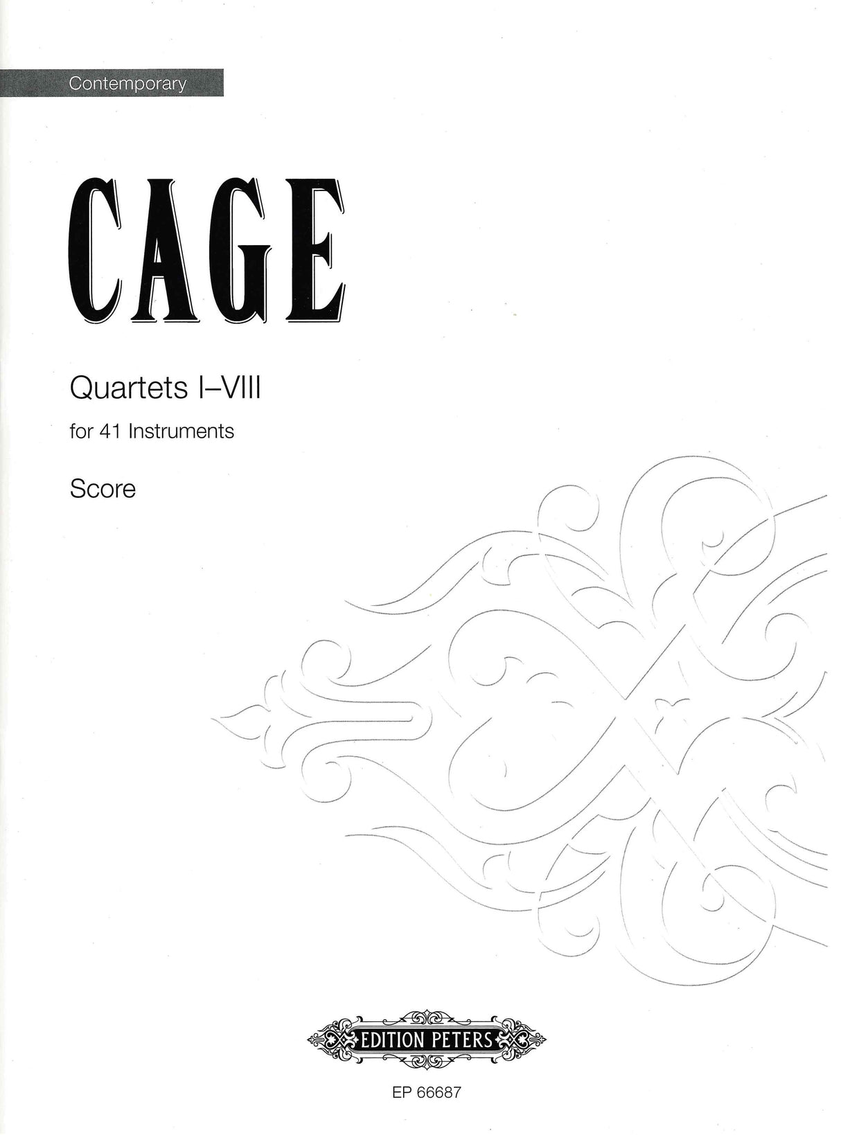 Cage: Quartets I-VIII (Version for 41 instruments)