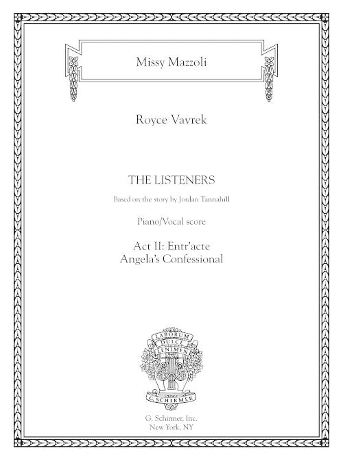 Mazzoli: Angela's Confessional