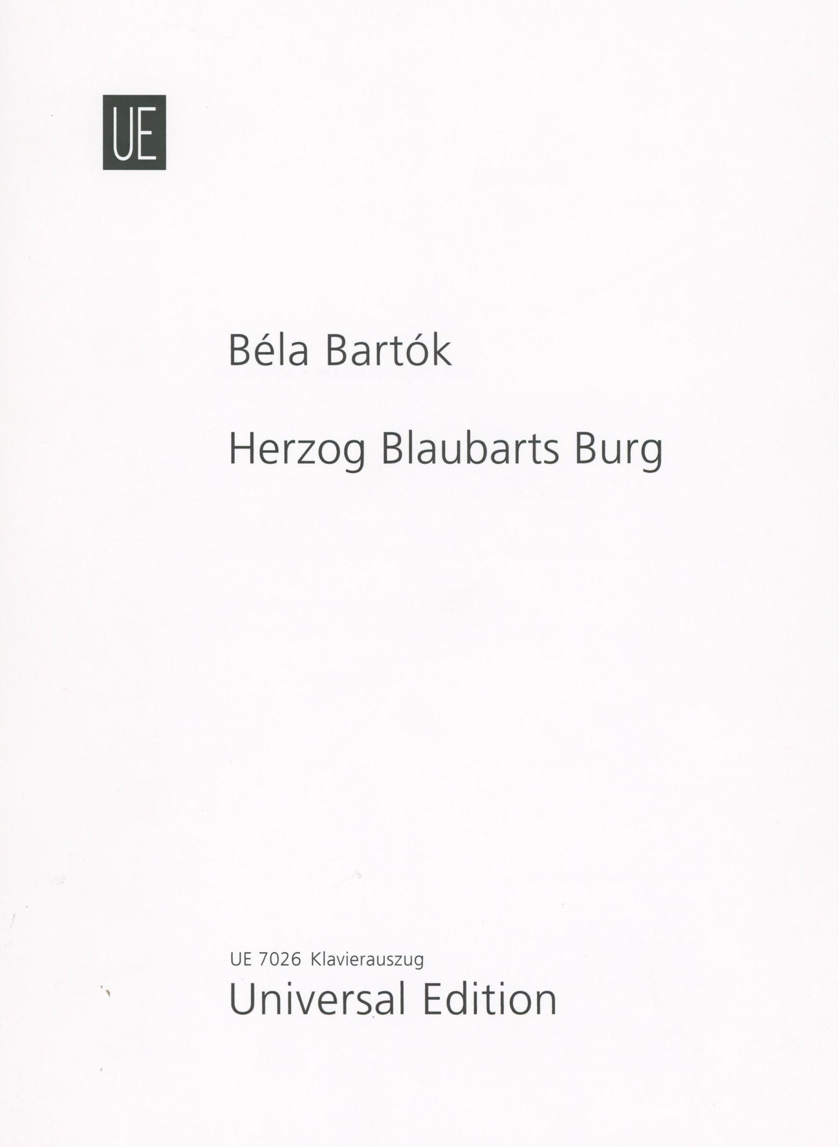 Bartók: Bluebeard's Castle, Op. 11