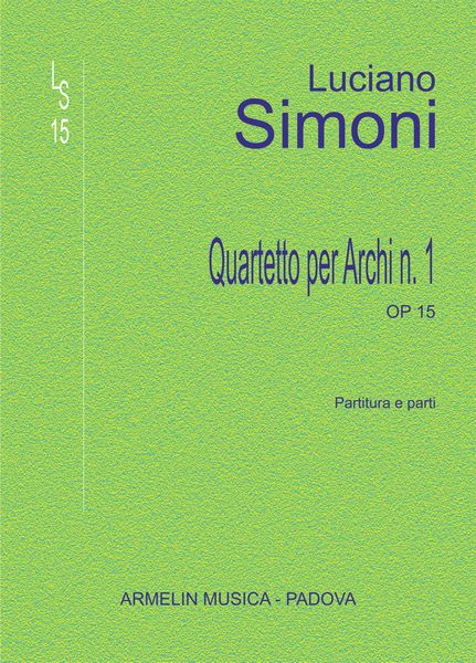 L. Simoni: String Quartet No. 1, Op. 15