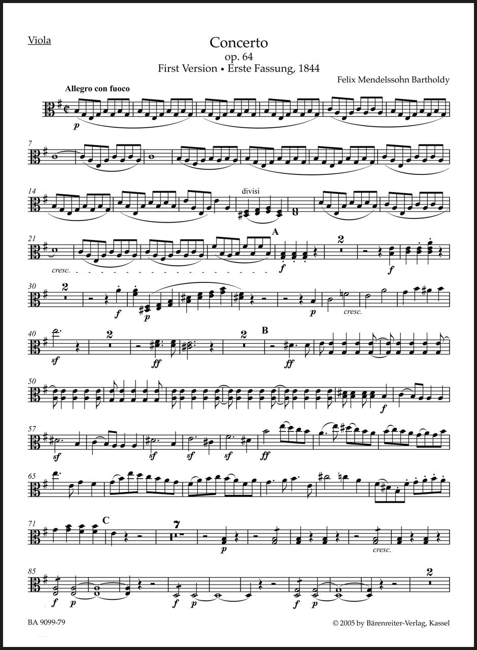 Mendelssohn: Violin Concerto in E Minor, Op. 64