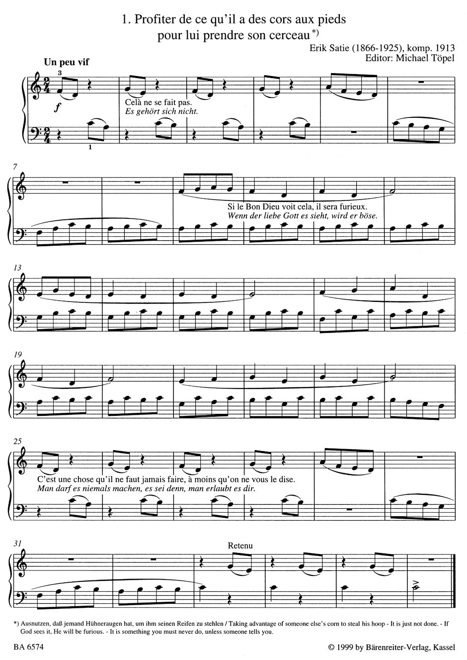 Satie: Easy Piano Pieces and Dances